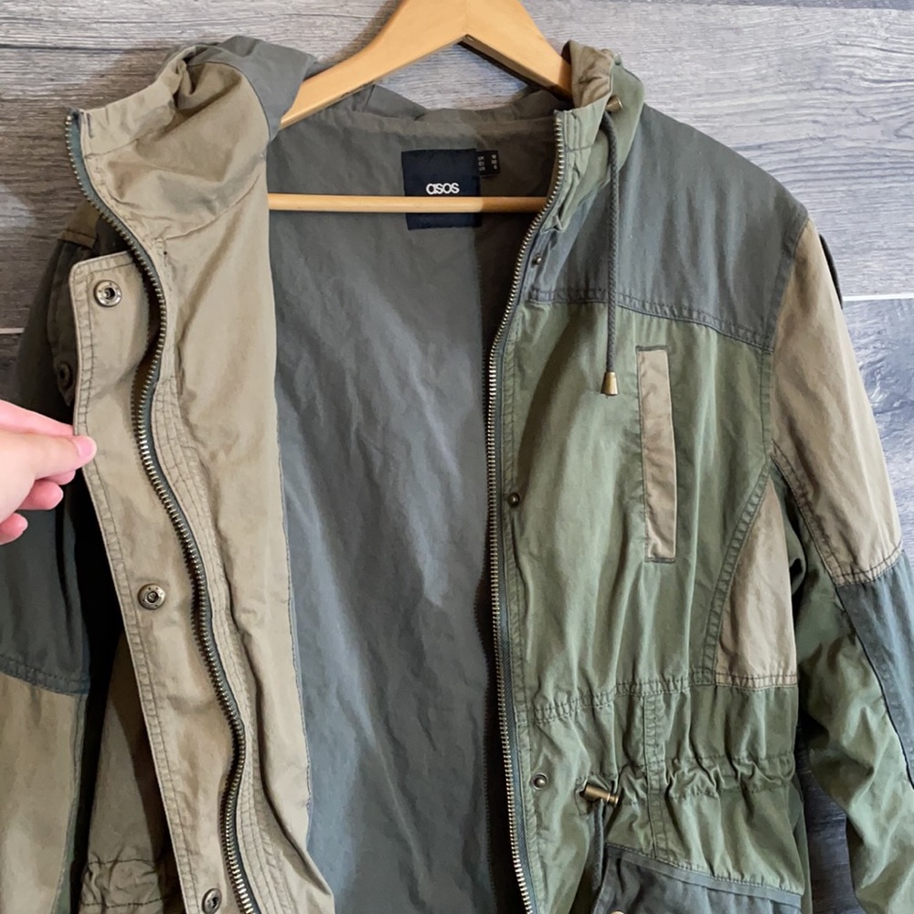 Asos Patchwork Utility Parka Jacket - image 7